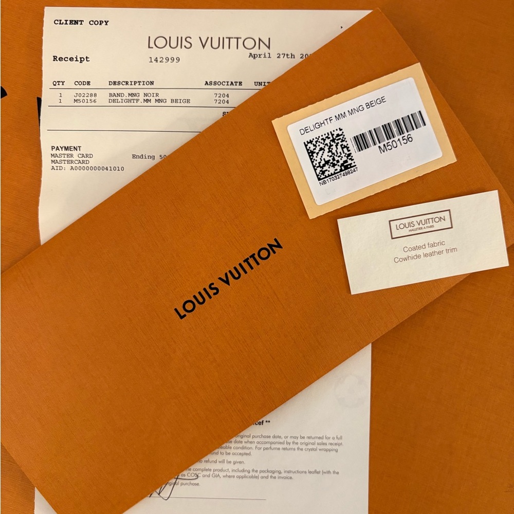 Louis Vuitton Delightful MM New Model M50156 with box, dust bag, original tags - Picture 3 of 11
